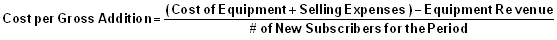 Cost Per Gross Addition (CPGA)